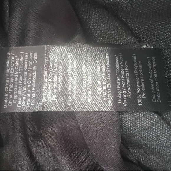 Liverpool Heathered Charcoal Trousers Slim Fit - Picture 4 of 4